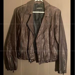 EXPRESS Brown Leather Jacket